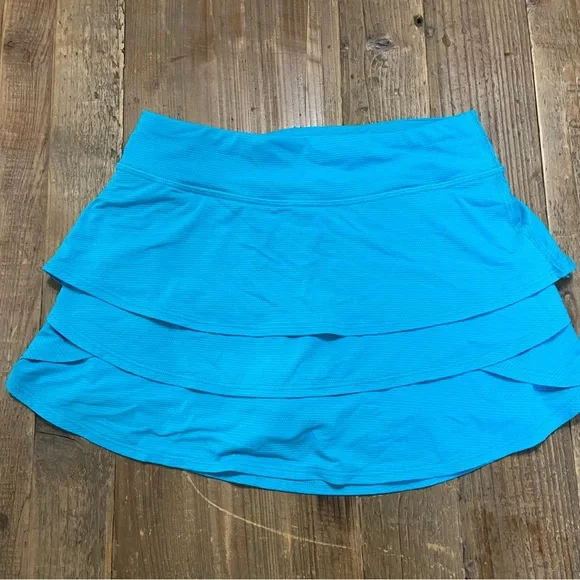 Athleta Girl Swing Skort Aqua Blue Medium (8-10) - Picture 8 of 9